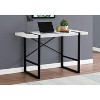 Monarch Specialties Computer Desk Home Office Laptop 48InchL Work Metal Laminate White Black Contemporary Modern - 2 of 4