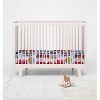 Bacati - Transportation Blue Red Navy Green Orange 100 percent Cotton Universal Baby US Standard Crib or Toddler Bed Fitted Sheet - 4 of 4