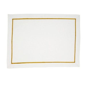 Saro Lifestyle Embroidered Line Design Placemat (Set of 4) - 1 of 4