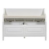 NicBex Shoe Rack Bench Shoe Storage Organizer Rustic Style Solid Wood Multifunctional Storage Bench with Safety Hinge for Entryway Bedroom - 4 of 4