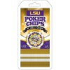 MasterPieces Casino Style 20 Piece 11.5 Gram Poker Chip Set NCAA LSU Tigers Silver Edition - 2 of 3
