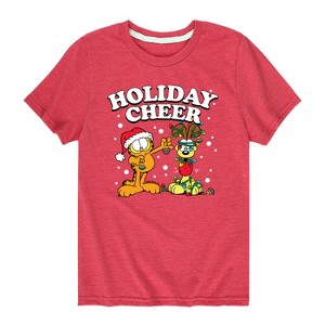 Boys' - Garfield - Feliz Navi Dog Short Sleeve Graphic T-Shirt - 1 of 4