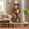 Aheaplus 4-tier Rotating Bookshelf Tower Revolving Corner Bookcase - 3 of 4
