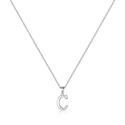Turandoss S925 Sterling Silver Initial Necklaces for Girls Women, Dainty Initial Jewelry Birthday Gifts