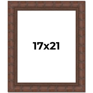 PosterPalooza | 17x21 Wide Bamboo Picture Frame, UV Acrylic, 4 Finishes - Brown, Black, Silver, and Natural - 1 of 4