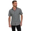 Canada Weather Gear Men’s Short Sleeve Button-Up Shirt – Casual Slim Fit Collared Shirt with Front Pocket – Lightweight Stretch - 2 of 4