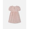 Deux par Deux Girl Plaid Puff Sleeve Dress Beige Pink - 3 of 4