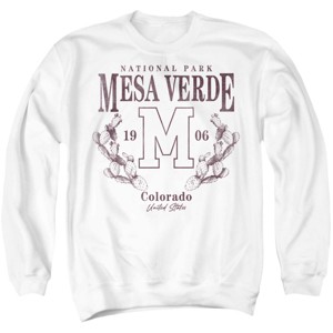 Men's Mesa Verde National Park Prickly Pear Wreath Crewneck Sweatshirt - 1 of 4