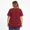 Women's Plus Size Knit Loose Crew Neck Short Sleeve Summer Casual T-Shirts - GRACE & GRANDEUR - 3 of 4