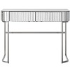 NicBex 39"/34" Vanity Desk with Mirror,Makeup Vanity Table with Drawer/Charging Station,Dressing Table with Stainless Steel Base/Open Shelf for Office - 2 of 4
