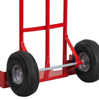 Red Steel Chiavari Stack Chair Dolly with Large Wheels