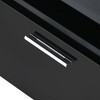 Wooakway 6mm Glass-Top Coffee Table with Open Shelves, Cabinets, Geometric Style, Great Storage - 4 of 4