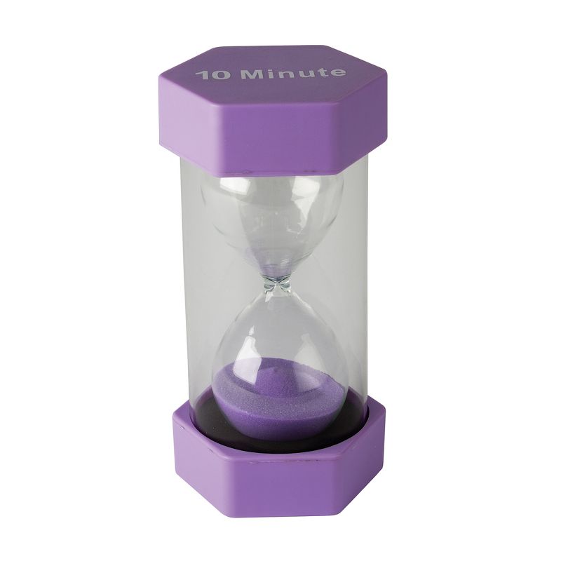 Teacher Created Resources 10 Minute Sand Timer, Large, Purple, 1 of 2