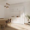 Okak Tall Cabinet, Storage Cabinet with 1 Doors and 4 Shelves, Kitchen Cabinet for Living Room, Bedroom and Office, White - 4 of 4