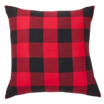 Saro Lifestyle Buffalo Plaid  Decorative Pillow Cover