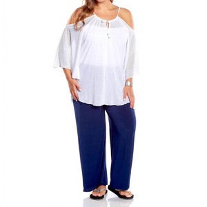 Women's Flirty Plus Size Cover Up Dress - Always for Me - 1 of 4
