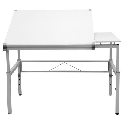 30" x 42" Canvas & Color Split Top Workstation White - Studio Designs: Adjustable, Modern, for Artists