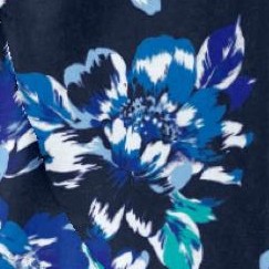 navy bold floral
