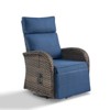 Versatile Outdoor Recliner Swivel Chair - 3 of 4