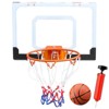 Mini Basketball Hoop for Door Wall, Durable Shockproof Backboard with Steel Rim, Perfect for Kids & Adults, Great for Indoor Fun and Dunking - 2 of 4