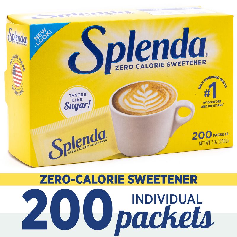 Splenda Zero Calorie Sweetener Packets - 7oz/200pk, 2 of 12