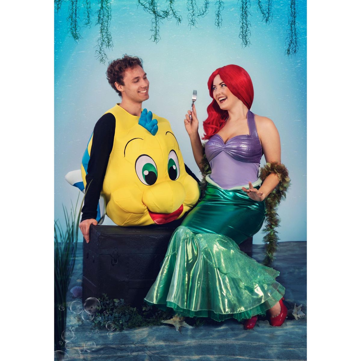 HalloweenCostumes.com Disney The Little Mermaid Adult Flounder Costume - thumbnail 4