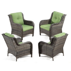 UPTIOT 4 Piece Multiple Chairs Seating Group with Cushions - 1 of 4