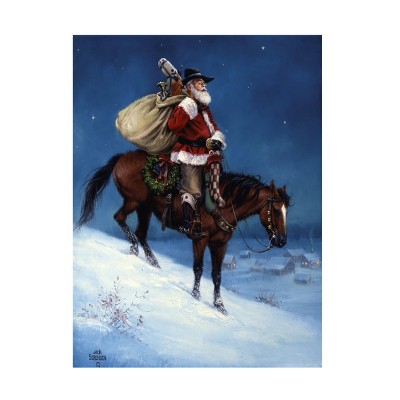 Jack Sorenson 'A Cowboy Christmas' Canvas Art