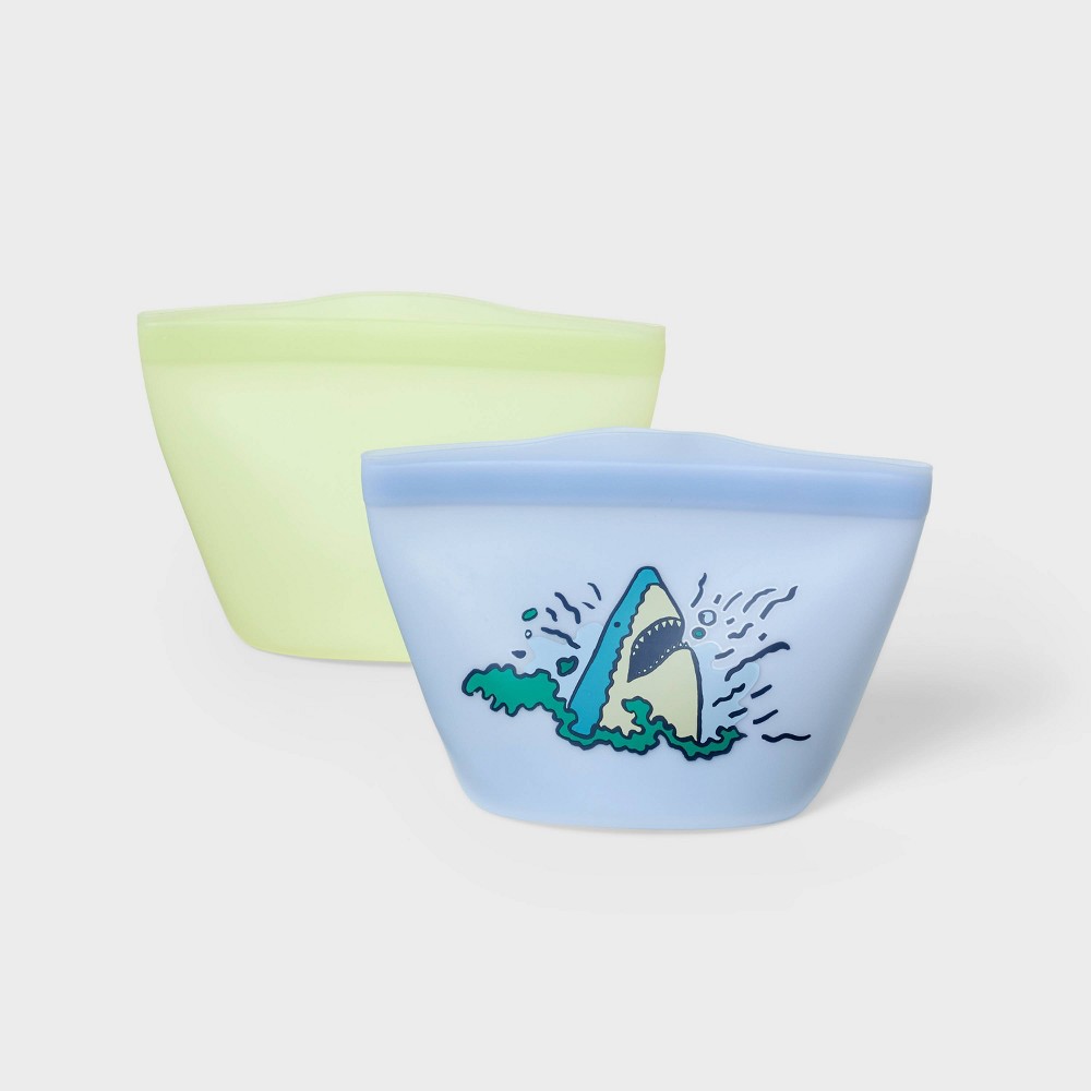Kids' 2pc Reusable Sandwich Bag Shark - Cat & Jack™?