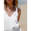 EXLURA Womens Summer 2 Piece Sets Sleeveless V Neck Knotted Tank Tops Shorts Matching Sets Vacation Cruise Beach Outfits 2025 - 3 of 4