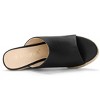 Allegra K Women's Open Toe Padded Insole Slip-on Platform Espadrille Sandals - 4 of 4