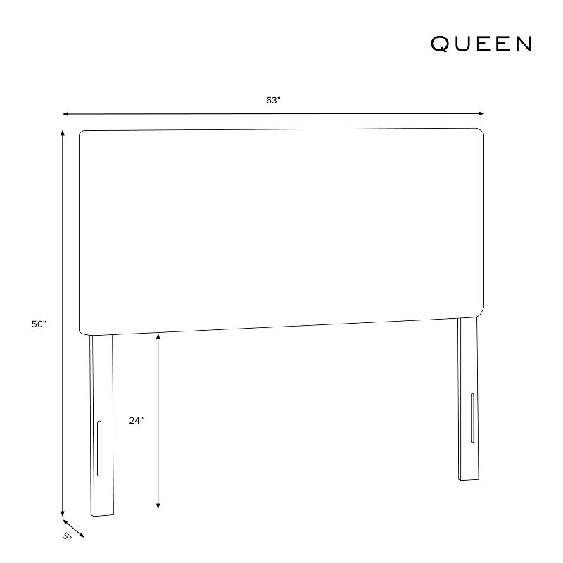 Skyline Furniture Queen Emma Shell Upholstered Headboard, 6 of 7
