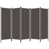 vidaXL 5-Panel Room Divider Anthracite 98.4"x70.9" - 2 of 4