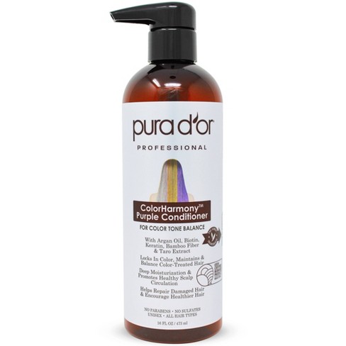 PUrador color harmony purple shampoo and conditioner for color tone balance