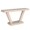 Grungis Distressed Wood Console Table,Rustic Entryway Bench with 2-Tier Solid Wood Veneer Storage Cabinet for Entryway Living Room - 3 of 4