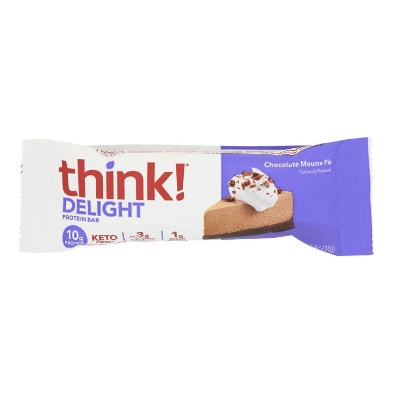 Think! Chocolate Mousse Pie Keto Protein Bar - 10 bars, 1.2 oz, 2 of 5