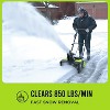 2 x 20V STEELITE Cordless Snow Blower, 20-Inch Snow Thrower Includes 2 x 4.0Ah Batteries & Charger, Ideal for Walkways and Driveways, Brushless Motor - 4 of 4