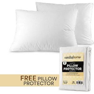 Maxi 2 Pack Cotton Pillow Protector and Pillows Set 2 Pack - Standard - 1 of 3