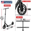 Folding Kick Scooter for Adults and Teens - Adjustable Handlebar - Lightweight Durable Frame - 200mm Wheels - Madd Gear Scoot 200 - 3 of 4