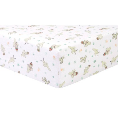 Target flannel crib store sheet