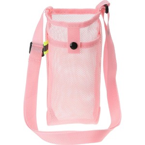 BABYYER Water Bottle Bag Mesh Portable Bottle Holder Carrier Adjustable Shoulder Strap for Sports Hiking Camping - 1 of 4