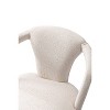 Manhattan Comfort Set of 2 Palmer Modern Tweed Upholstered Dining Armchairs Ivory - 4 of 4