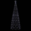Christmas Cone Tree Cool white Powder-coated steel 16 ft - 3 of 4