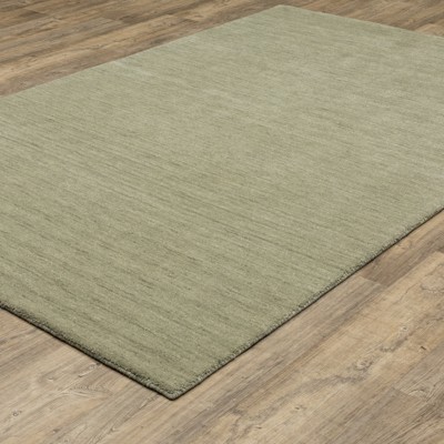 Aniston Sage Green Hand-Tufted Wool 5' x 8' Area Rug