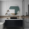 Whisen 42 Inch Round Bathrrom Wall Mirror, Premium HD Glass, Anti-Rust Aluminum Frame - 2 of 4