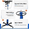 Acekool 1100 lbs Transmission Jack, 2-Stage Hydraulic Telescopic Adjustable Jack Stand 34"-68" with Foot Pedal, 360° Swivel Wheels, Brakes, Blue - 3 of 4