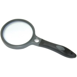 CARSON® SureGrip™ 2x Soft-Grip Magnifier with 11.5x Spot Lens in Black - 1 of 4