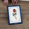 Anna-Kaci Red Rose Flower Enamel Gold Tone Stem Brooch Pin Clear Rhinestones with Family or Friend Gift Message Card & Envelope - 3 of 4