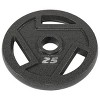 Sapphtopaz Olympic Cast Iron Flat Weight Plates for Barbell, 2-Inch Barbell Plates for Weightlifting and Strength Training in Home & Gym - 3 of 4