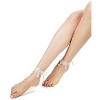 Memoi Women's 2 Pack Crochet Celtic Ankle Bracelet Naturel One Size - 2 of 4